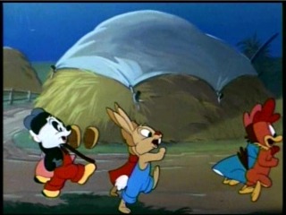 【The Woody Woodpecker Polka】一景,奧斯華最後一次在螢幕上露臉